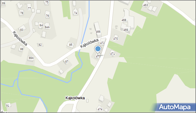 Kąkolówka, Kąkolówka, 473, mapa Kąkolówka