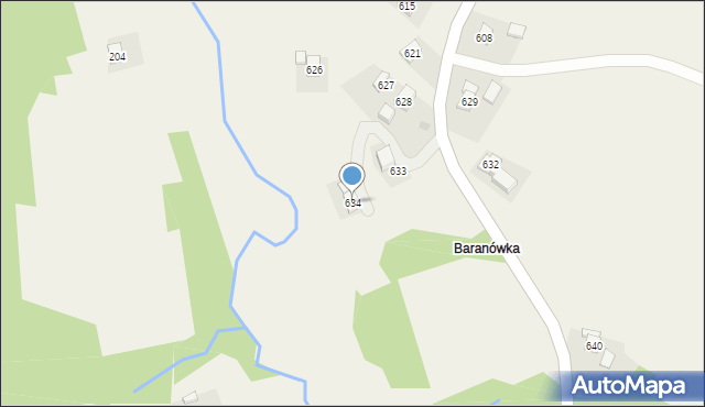 Kąkolówka, Kąkolówka, 634, mapa Kąkolówka