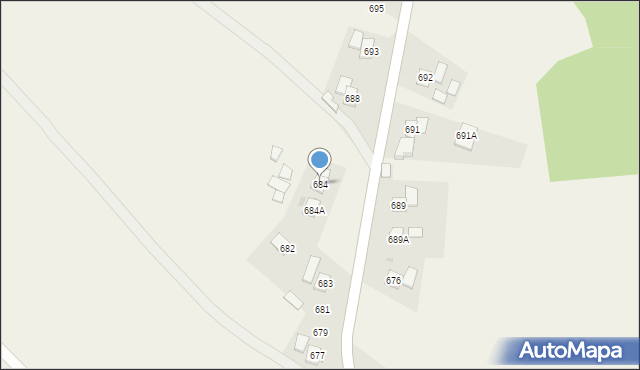 Kąkolówka, Kąkolówka, 684, mapa Kąkolówka