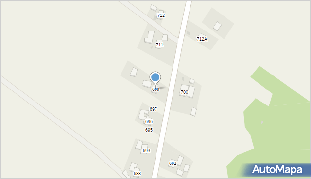 Kąkolówka, Kąkolówka, 699, mapa Kąkolówka