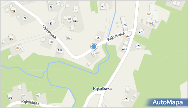 Kąkolówka, Kąkolówka, 87, mapa Kąkolówka