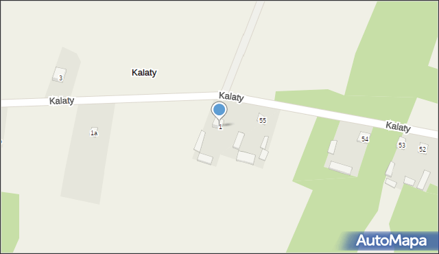 Kalaty, Kalaty, 1, mapa Kalaty