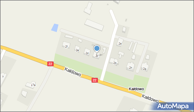Kałdowo, Kałdowo, 2c, mapa Kałdowo