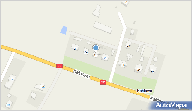 Kałdowo, Kałdowo, 2d, mapa Kałdowo