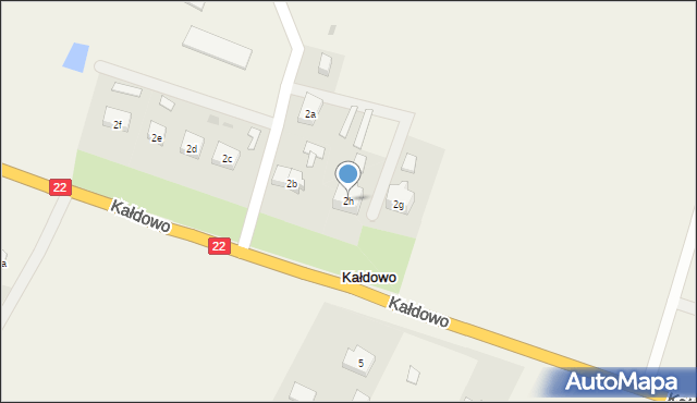 Kałdowo, Kałdowo, 2h, mapa Kałdowo