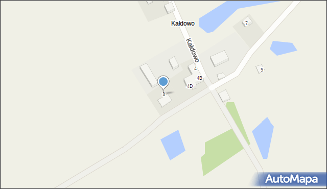 Kałdowo, Kałdowo, 3, mapa Kałdowo