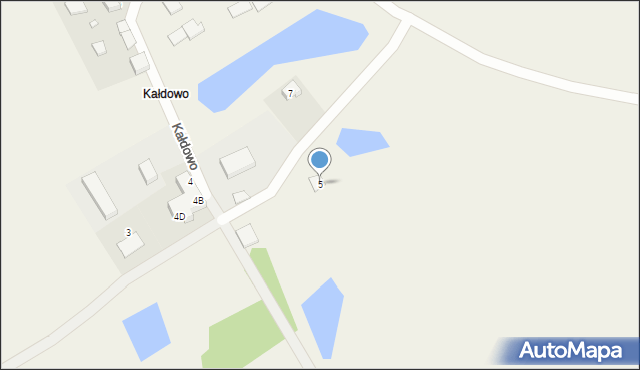 Kałdowo, Kałdowo, 5, mapa Kałdowo