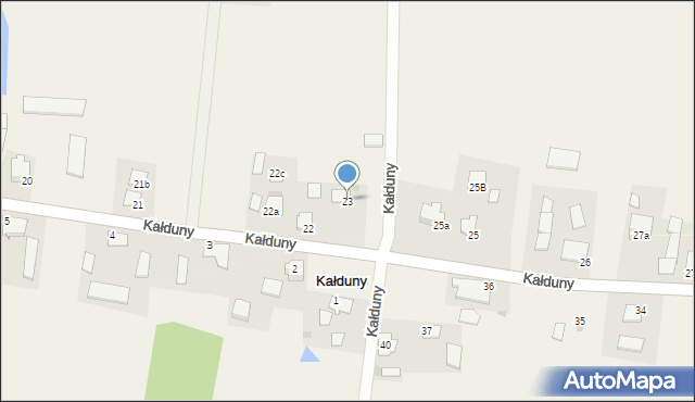 Kałduny, Kałduny, 23, mapa Kałduny