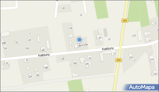 Kałduny, Kałduny, 16, mapa Kałduny