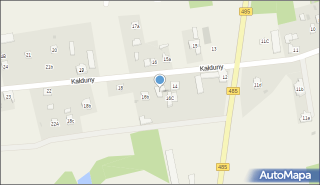 Kałduny, Kałduny, 16a, mapa Kałduny