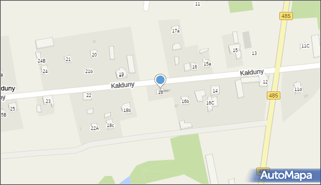 Kałduny, Kałduny, 18, mapa Kałduny