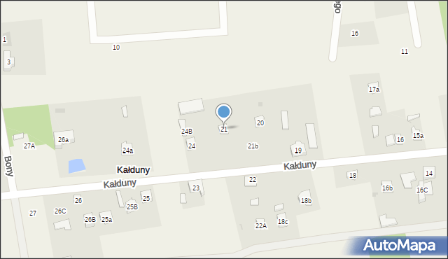 Kałduny, Kałduny, 21, mapa Kałduny