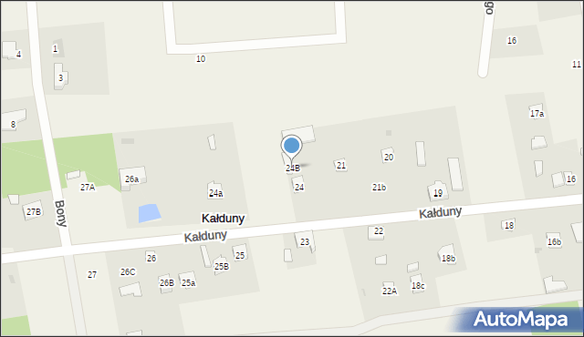 Kałduny, Kałduny, 24B, mapa Kałduny