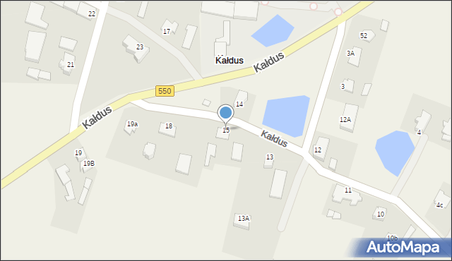 Kałdus, Kałdus, 15, mapa Kałdus