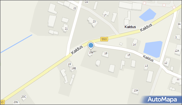 Kałdus, Kałdus, 19a, mapa Kałdus