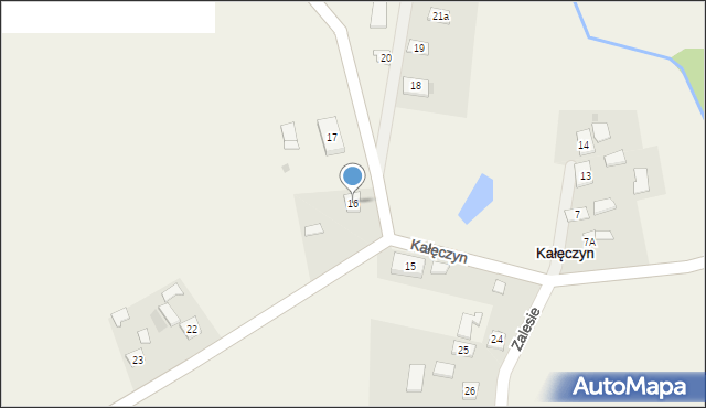 Kałęczyn, Kałęczyn, 16, mapa Kałęczyn