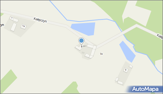 Kałęczyn, Kałęczyn, 8, mapa Kałęczyn
