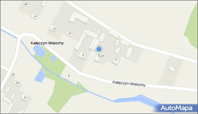 Kałęczyn-Walochy, Kałęczyn-Walochy, 7, mapa Kałęczyn-Walochy