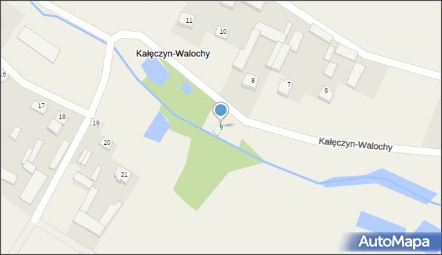 Kałęczyn-Walochy, Kałęczyn-Walochy, 9, mapa Kałęczyn-Walochy