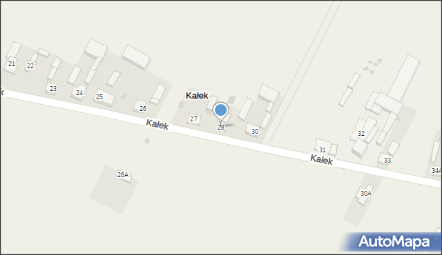 Kałek, Kałek, 28, mapa Kałek