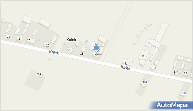 Kałek, Kałek, 30, mapa Kałek