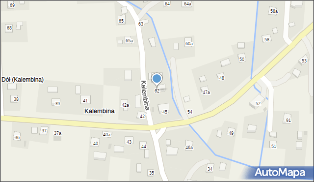 Kalembina, Kalembina, 62, mapa Kalembina