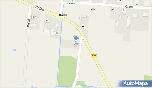 Kaleń, Kaleń, 20a, mapa Kaleń