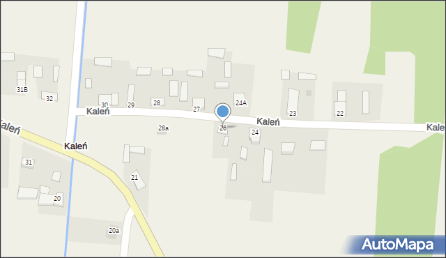 Kaleń, Kaleń, 26, mapa Kaleń