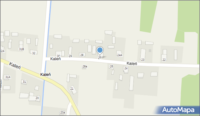 Kaleń, Kaleń, 27, mapa Kaleń