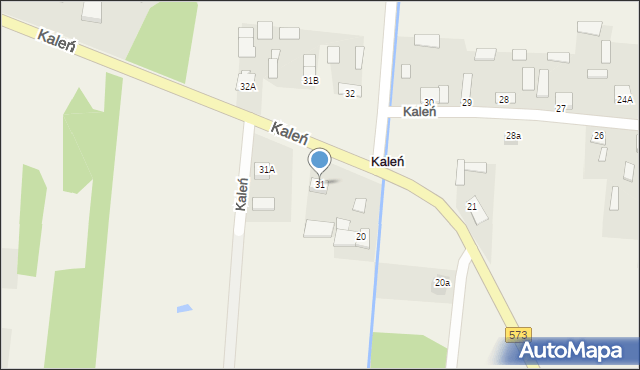 Kaleń, Kaleń, 31, mapa Kaleń