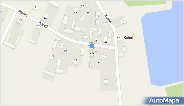 Kaleń, Kaleń, 25a, mapa Kaleń