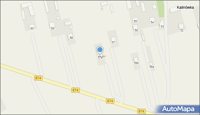 Kaleń, Kaleń, 57a, mapa Kaleń