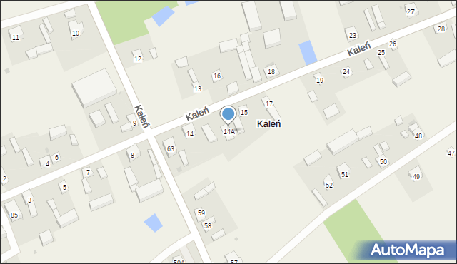 Kaleń, Kaleń, 14A, mapa Kaleń