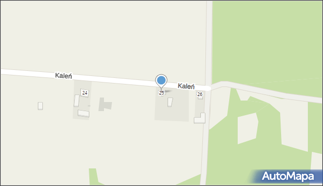 Kaleń, Kaleń, 25, mapa Kaleń