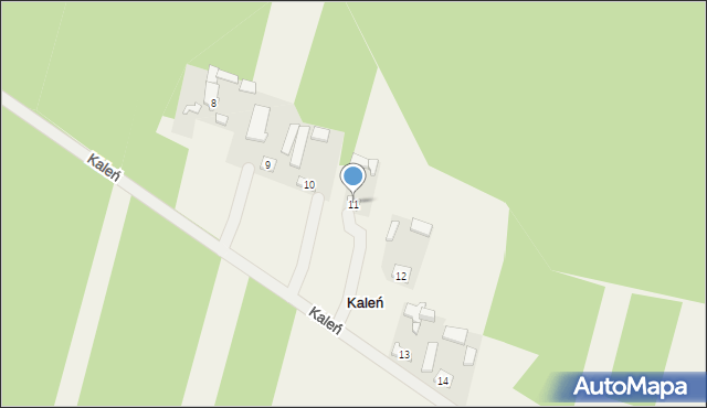 Kaleń, Kaleń, 11, mapa Kaleń