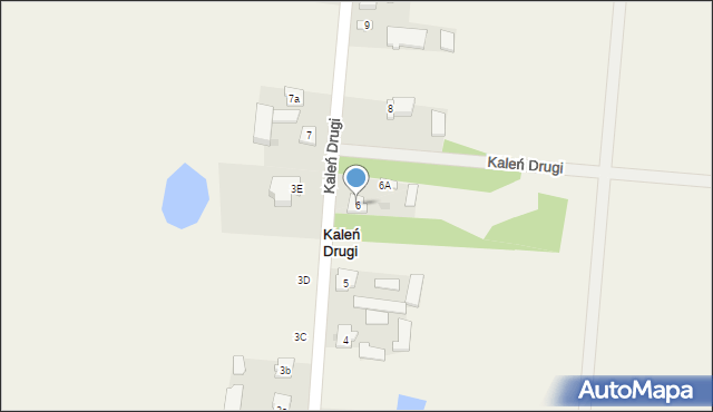 Kaleń Drugi, Kaleń Drugi, 6, mapa Kaleń Drugi