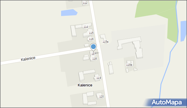 Kalenice, Kalenice, 117, mapa Kalenice