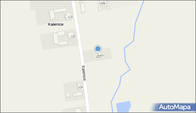 Kalenice, Kalenice, 123, mapa Kalenice