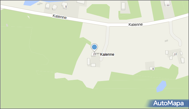 Kalenne, Kalenne, 13, mapa Kalenne