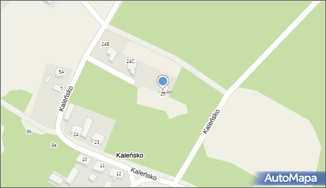 Kaleńsko, Kaleńsko, 25, mapa Kaleńsko