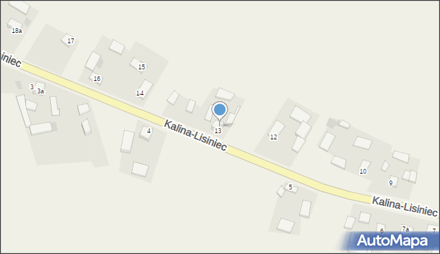 Kalina-Lisiniec, Kalina-Lisiniec, 12, mapa Kalina-Lisiniec