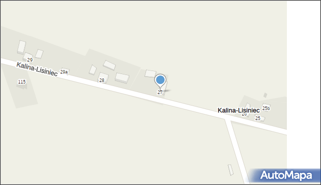 Kalina-Lisiniec, Kalina-Lisiniec, 27, mapa Kalina-Lisiniec