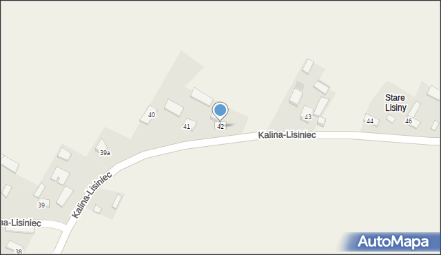 Kalina-Lisiniec, Kalina-Lisiniec, 42, mapa Kalina-Lisiniec