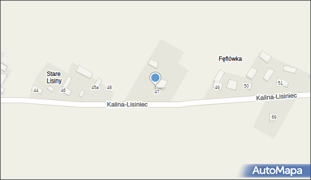 Kalina-Lisiniec, Kalina-Lisiniec, 48, mapa Kalina-Lisiniec