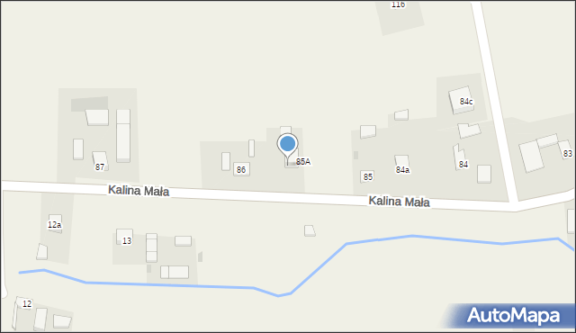 Kalina Mała, Kalina Mała, 85B, mapa Kalina Mała