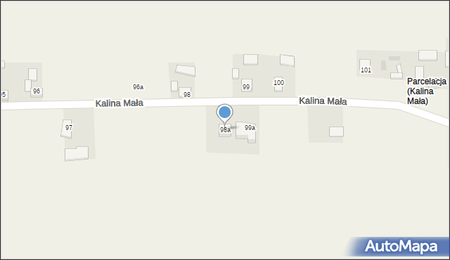 Kalina Mała, Kalina Mała, 98a, mapa Kalina Mała