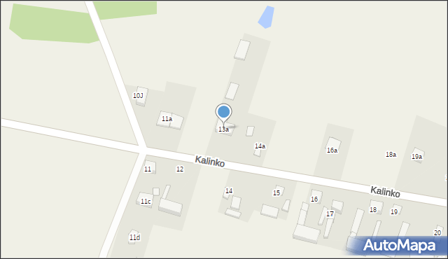 Kalinko, Kalinko, 13a, mapa Kalinko