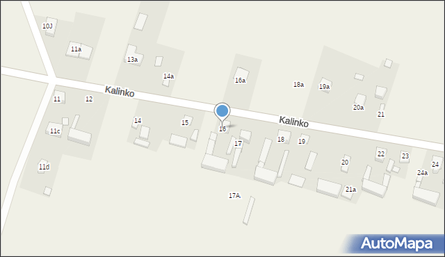 Kalinko, Kalinko, 16, mapa Kalinko