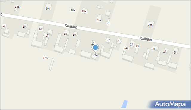 Kalinko, Kalinko, 21a, mapa Kalinko