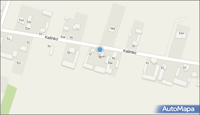 Kalinko, Kalinko, 58, mapa Kalinko